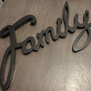 Wooden “Family” 23” Wall Decor
